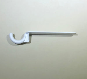 (12 Pack) Flat 3" White Alumahook for Insulated and Non Insulated Roofs.