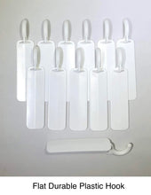 Load image into Gallery viewer, (12 Pack) Flat 3&quot; White Alumahook for Insulated and Non Insulated Roofs.