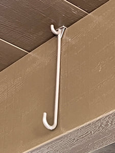 (30 Piece) Spanish Brown Combo Pack (24 Flat 3" hooks)(6 3"x 8" Flat hooks) Durable Plastic Hooks for insulated and non-insulated roofs.