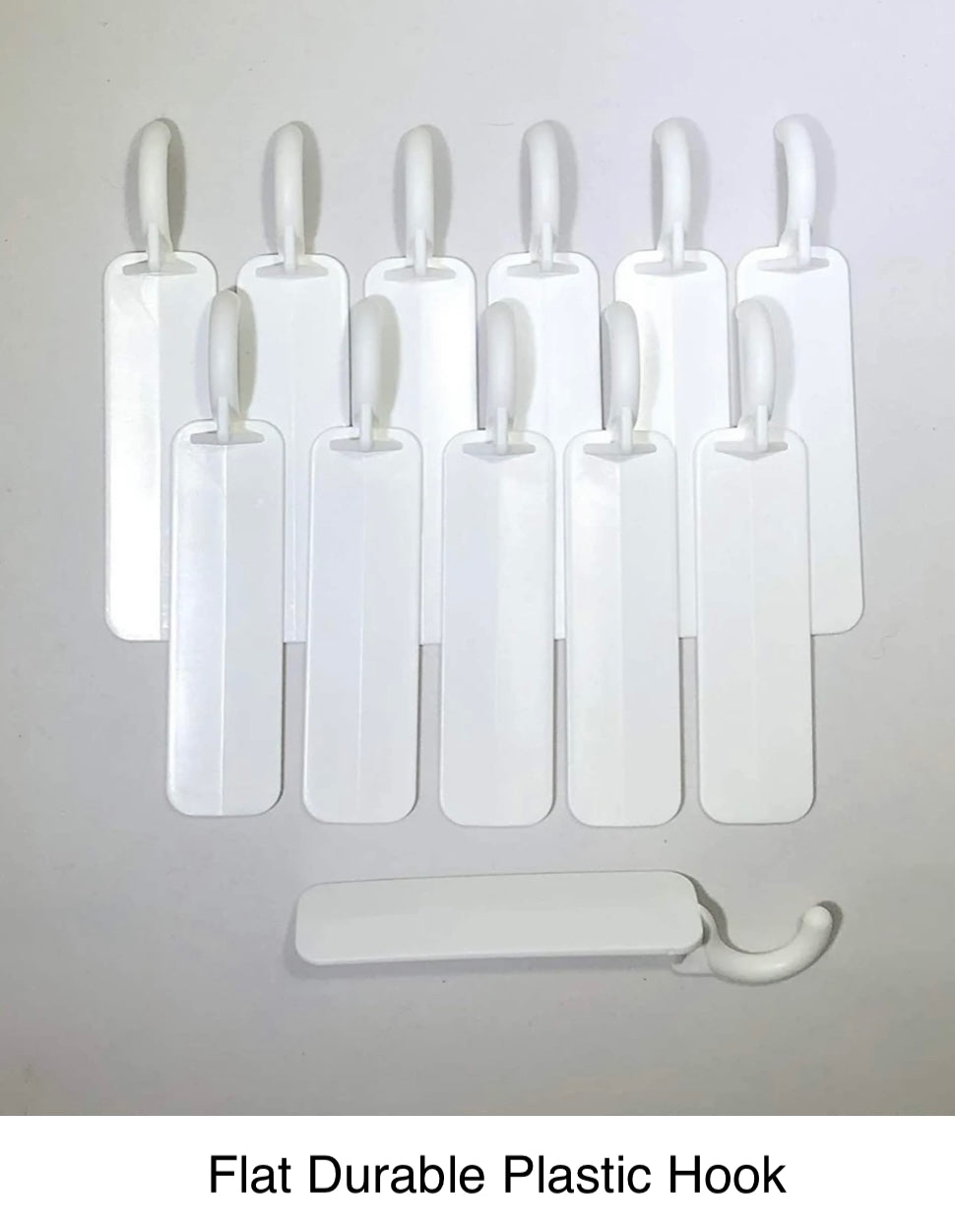 (24 Pack) Flat 3x 8 White Wedged Durable Plastic Alumahook Hangers. Made  for Insulated and Non-Insulated Roofs.