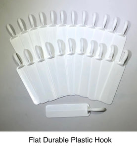 (24 Pack) 3" Flat white Alumahook for Insulated and Non Insulated Roofs.